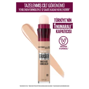 Instant Anti Age Eraser Kapatıcı 01 Light - Kusurları Kapatan ve Koyu Halkaları Gizleyen Kapatıcı