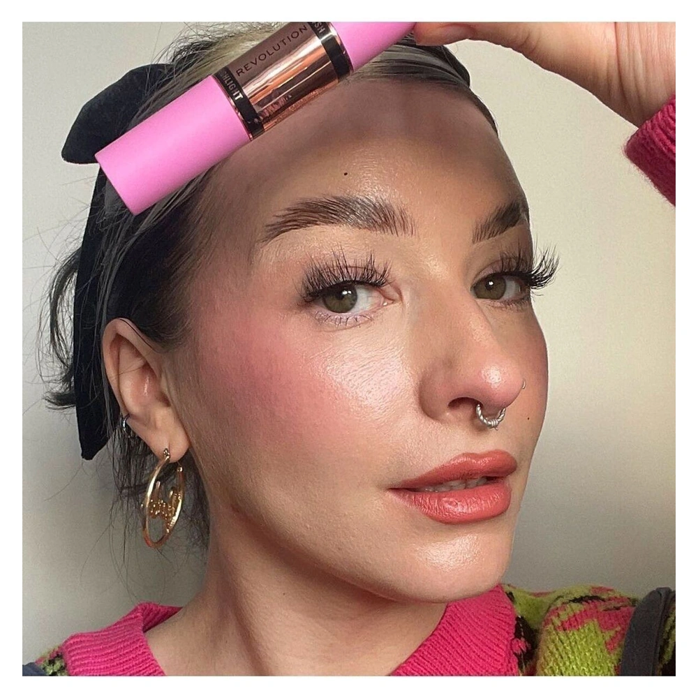 Allık ve Aydınlatıcı Stick Blush & Highlight Mauve Glow - Görsel 3