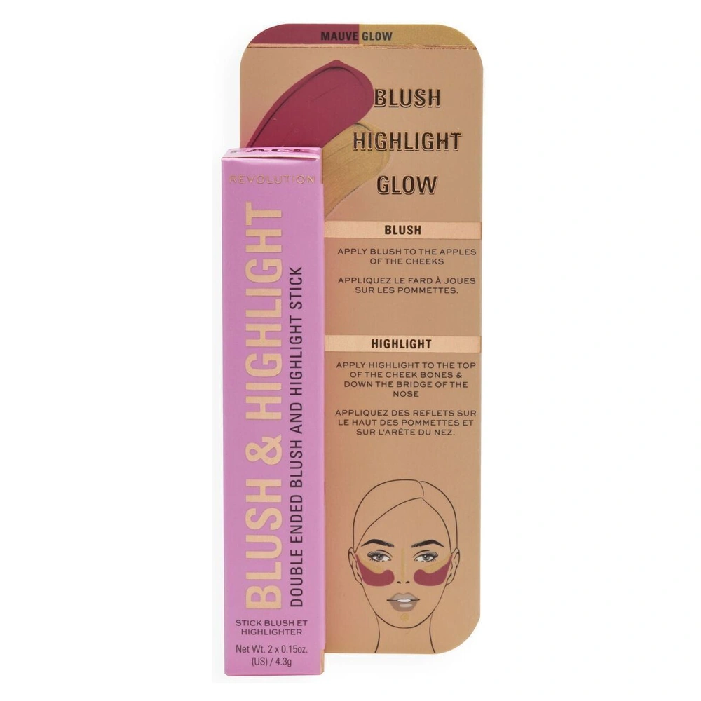 Allık ve Aydınlatıcı Stick Blush & Highlight Mauve Glow - Görsel 4