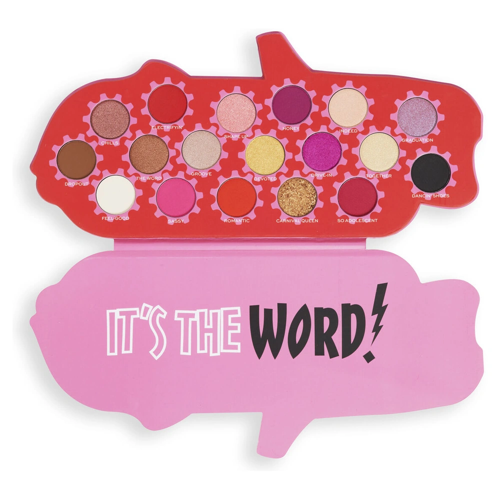 Grease x Makeup Revolution It's the Word Eyeshadow Palette - Far Paleti - Görsel 2