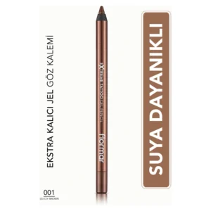 Işıltılı Kalıcı Göz Kalemi (BAKIR) - Extreme Tattoo Gel Pencil - 001 Glitzy Brown - 8682536028837