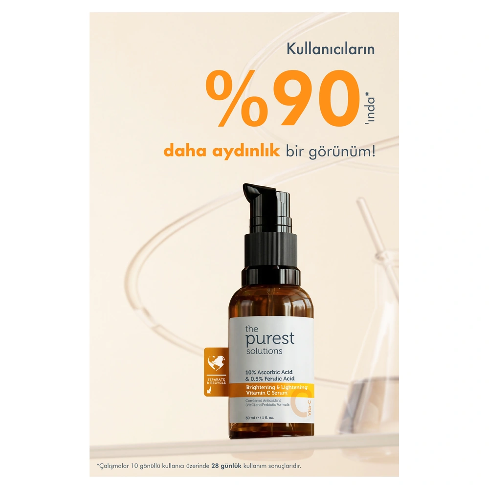 C Vit Aydınlatıcı Ve Ton Eşitleyici Bakım Serumu 30 ml %10 Ascorbic Acid & Ferulic Acid %0,5 - Görsel 3