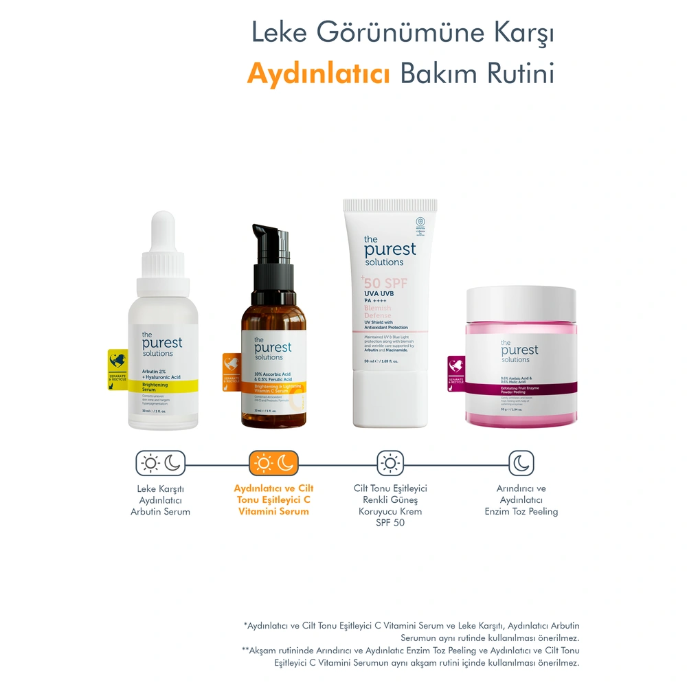 C Vit Aydınlatıcı Ve Ton Eşitleyici Bakım Serumu 30 ml %10 Ascorbic Acid & Ferulic Acid %0,5 - Görsel 5
