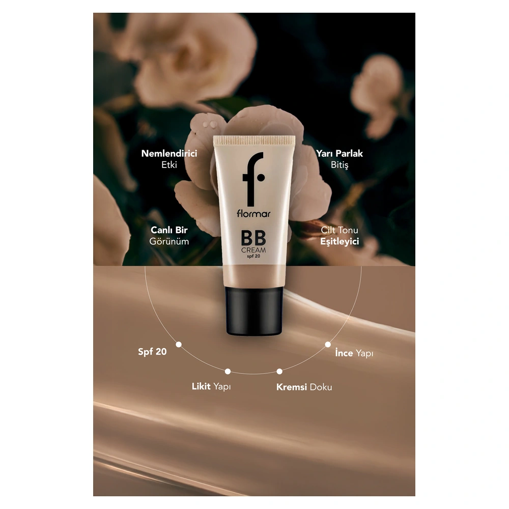 Doğal Bitişli SPF20 BB Krem - Bb Cream - 004 Light-Medium - 8690604535415 - Görsel 2